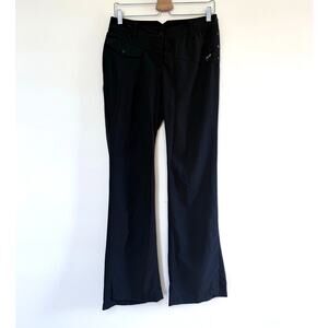 MASTER BUNNY EDITION japanese rare japan black long golf bootcut sport pants